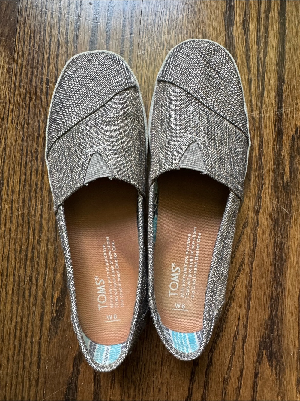 TOMS Avalon Metallic Taupe Flats